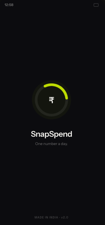 SnapSpend splash